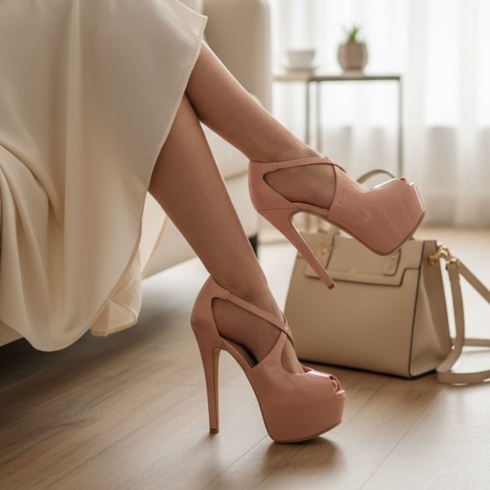 Women’s Nude Stiletto platform Heels